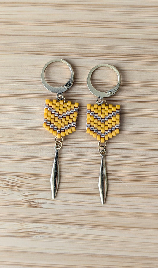 Boucles FLECHE - Jaune