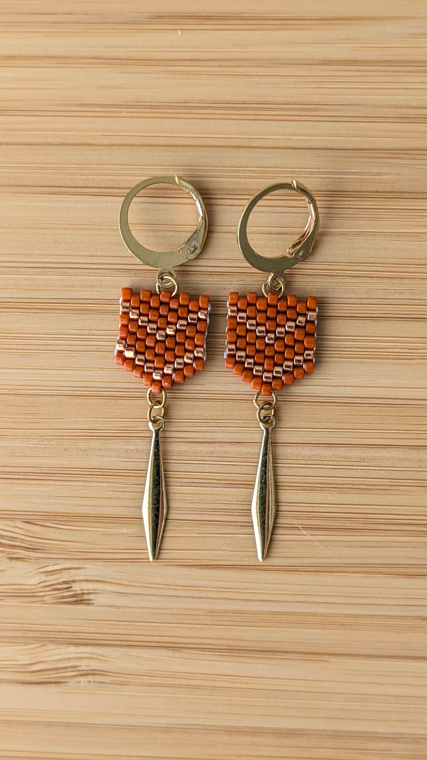 Boucles FLECHE - Terracotta