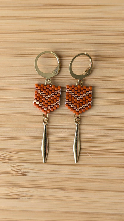 Boucles FLECHE - Terracotta
