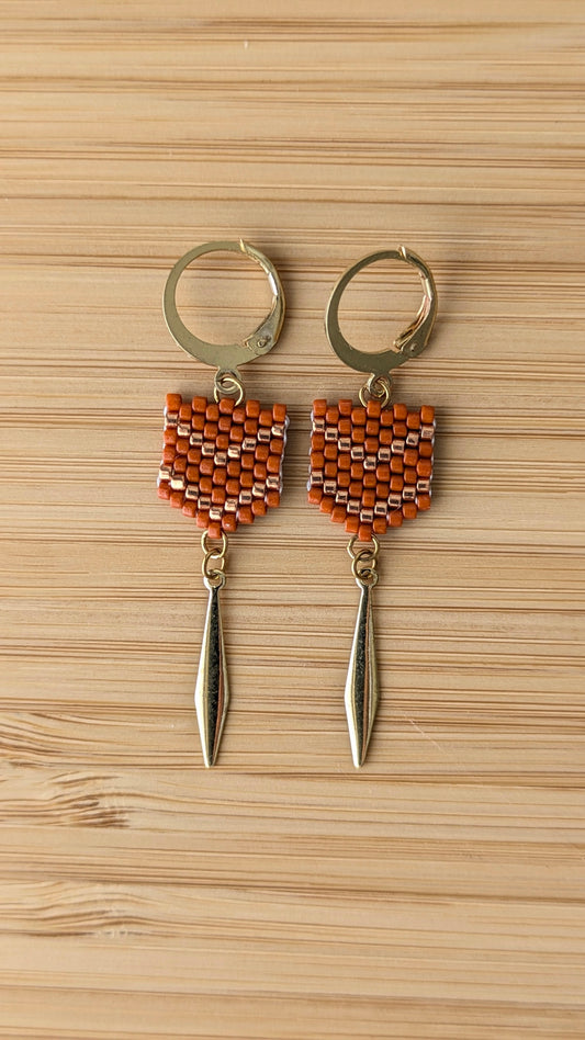 Boucles FLECHE - Terracotta