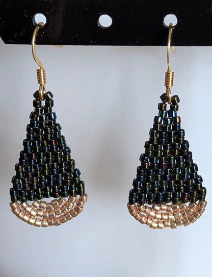 Boucles d'oreilles goutte - Dark Blue Iris