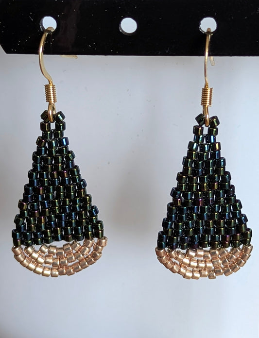 Boucles d'oreilles goutte - Dark Blue Iris
