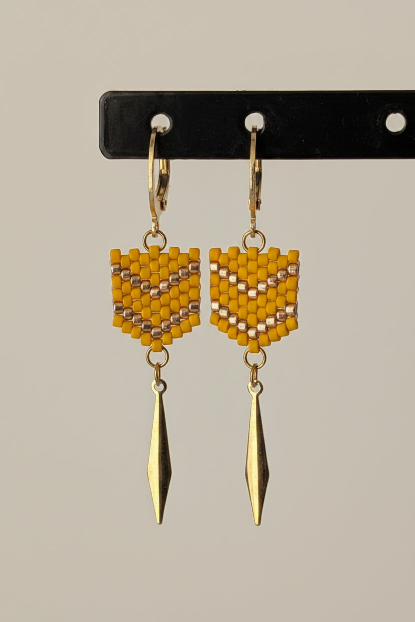 Boucles FLECHE - Jaune
