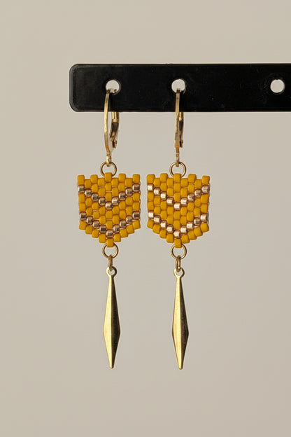 Boucles FLECHE - Jaune