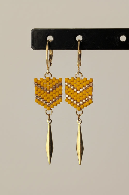 Boucles FLECHE - Jaune