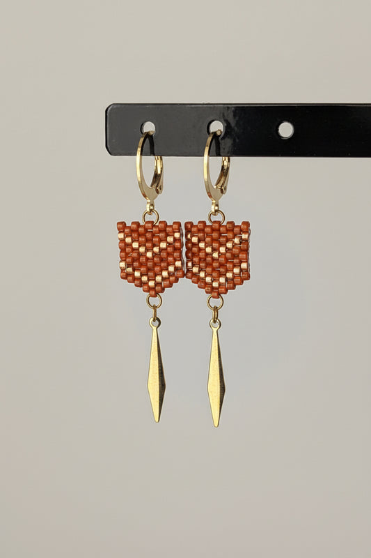 Boucles FLECHE - Terracotta